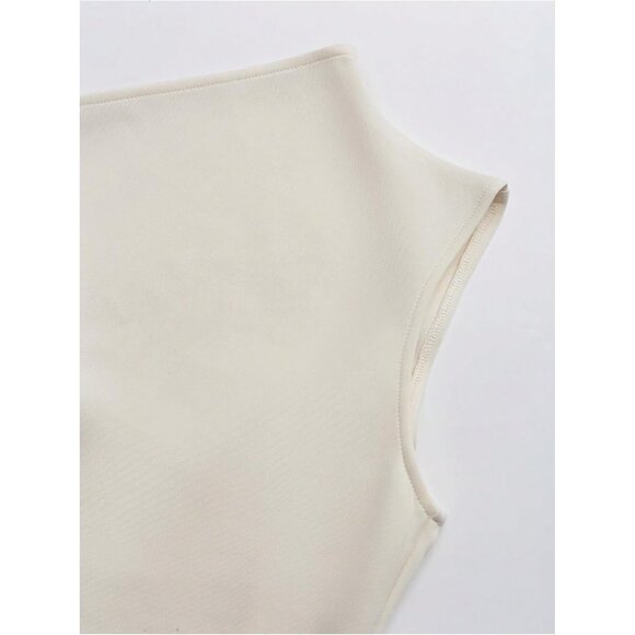 Women's Off Shoulder Mini Dress Flared A Line Sleeveless Party Wear - Picture 5 of 5